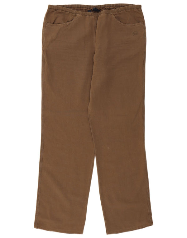 Calça feminina reta casual Murphy & Nye XL W36 L31 algodão cáqui