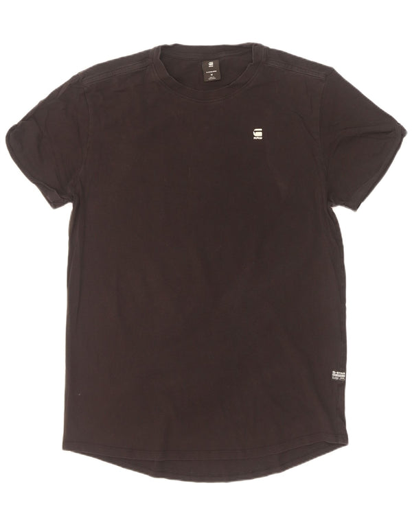 Camiseta masculina G-Star Top médio algodão preto