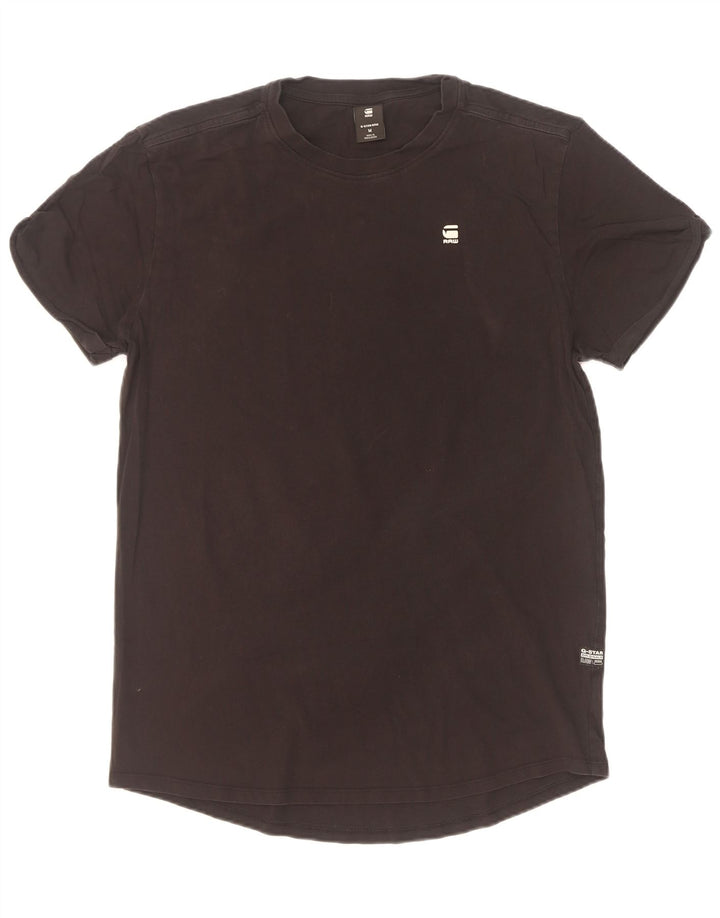 Camiseta masculina G-Star Top médio algodão preto