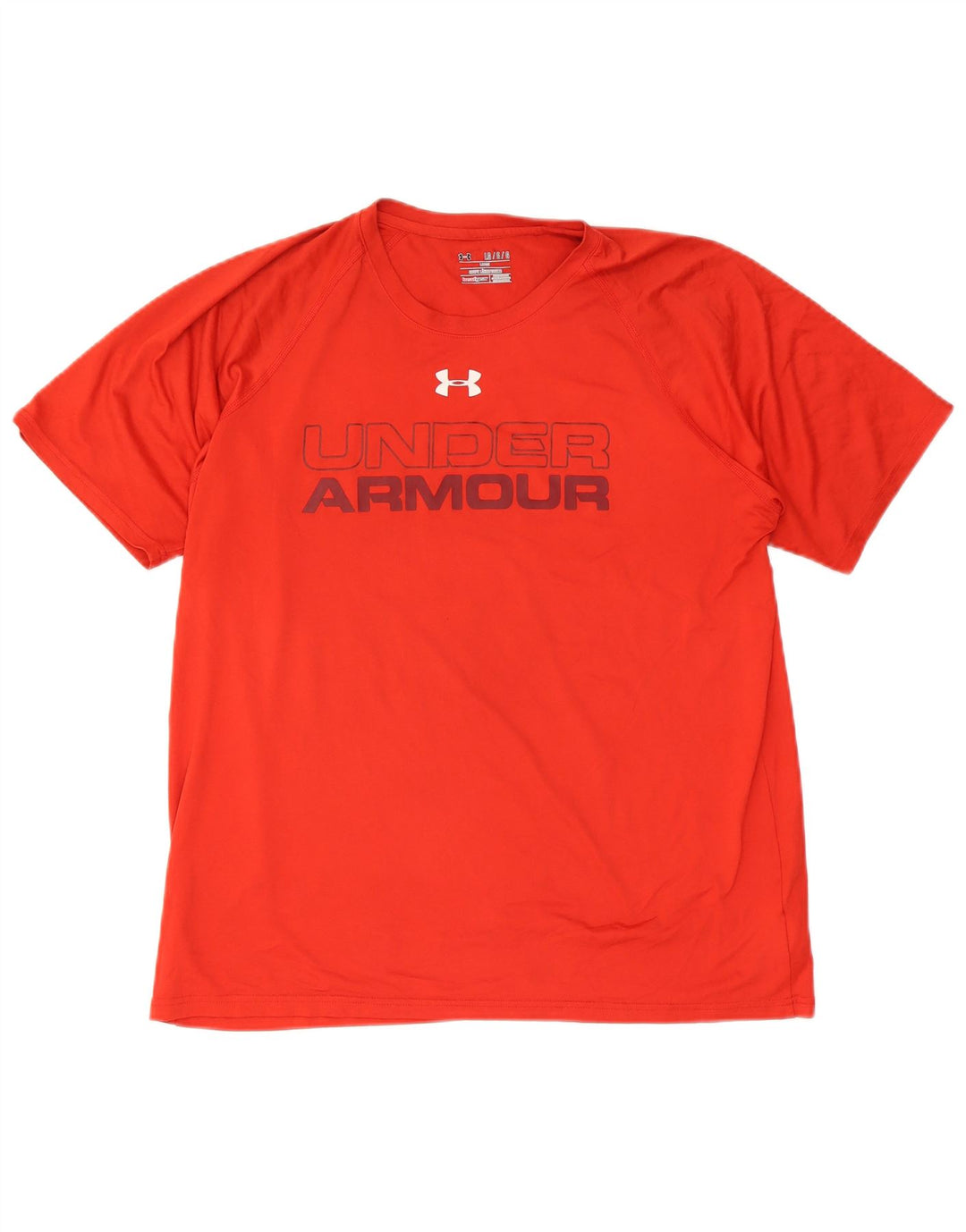 Camiseta masculina Under Armour Heat Gear Graphic grande poliéster vermelho