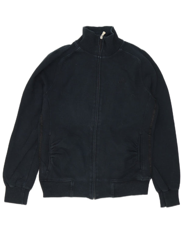 Adidas Mens Tracksuit Top Jacket UK 36/38 Pequeno Azul Marinho Algodão