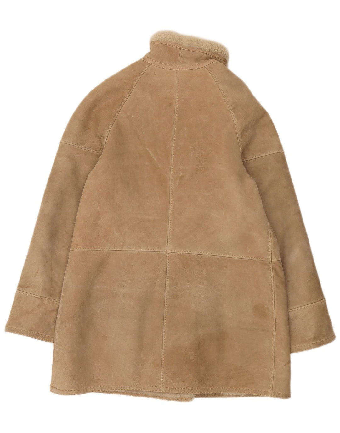 Casaco feminino de shearling Cristiano Di Thiene IT 44 médio bege
