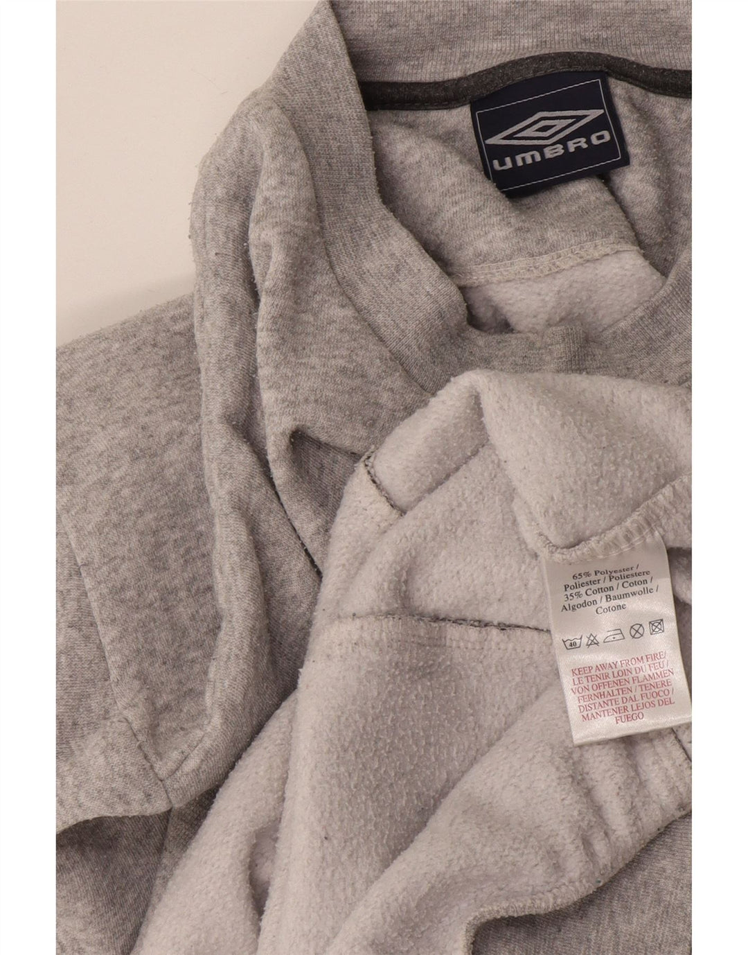 Moletom masculino Umbro Jumper XL cinza algodão