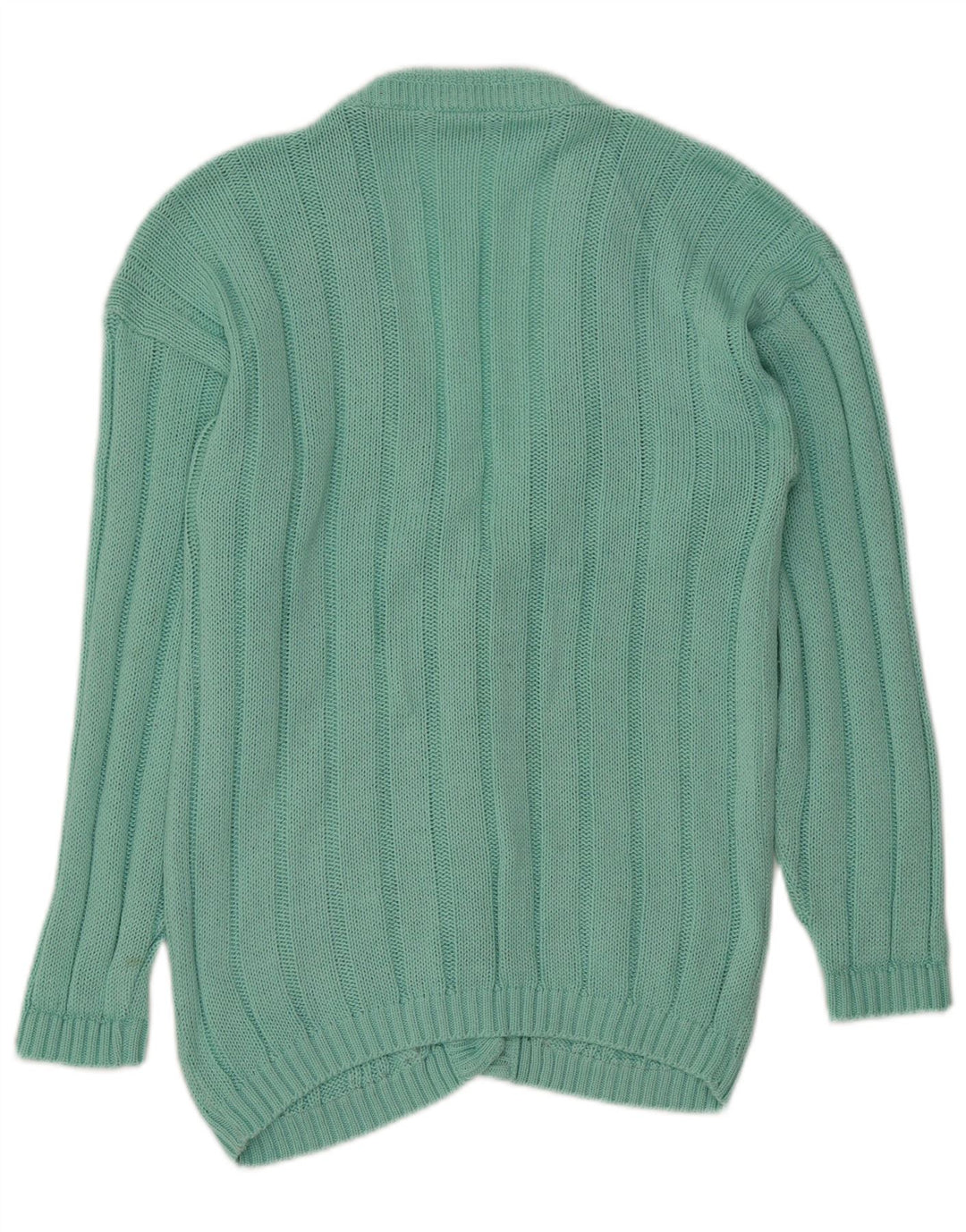 Suéter Cardigan Feminino Vintage Reino Unido 14 Grande Verde