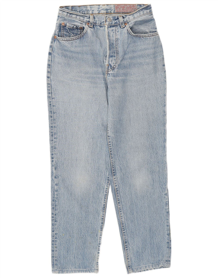 Calça jeans feminina Levi's 501 Straight W28 L27 azul algodão