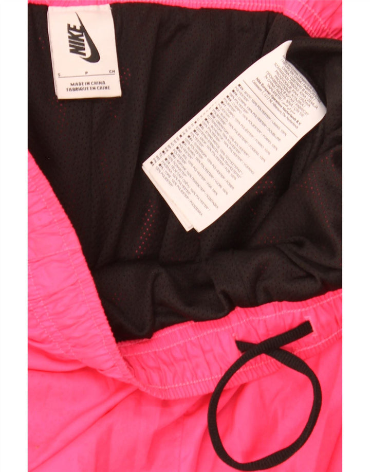 Calça de treino feminina Nike Joggers UK 10 pequena rosa poliéster