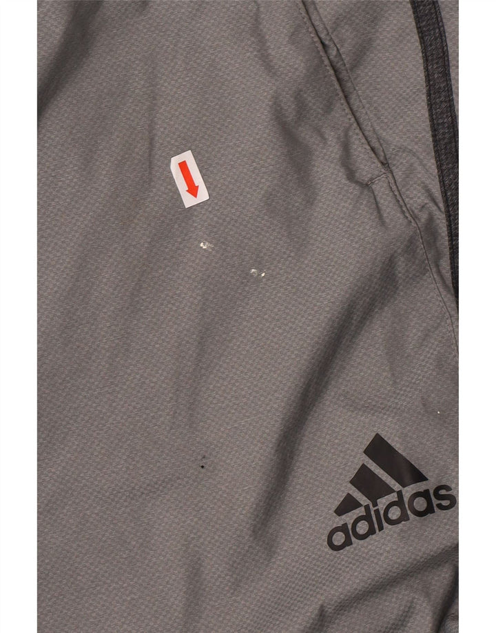 Calça de treino masculina ADIDAS grande cinza nylon