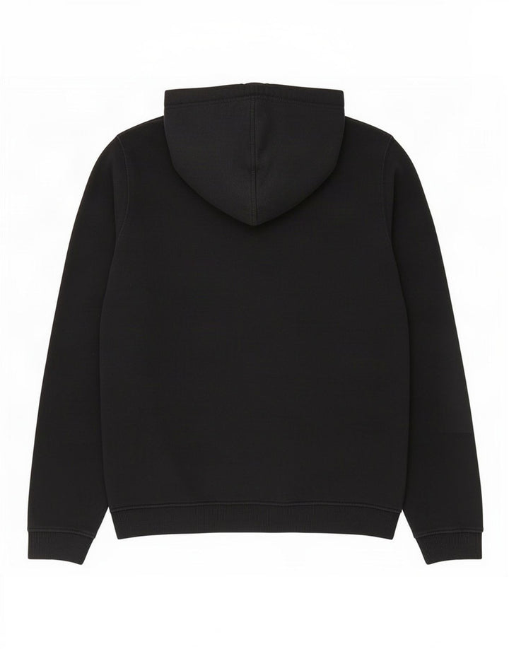 Diesel masculino gráfico moletom com capuz médio algodão preto