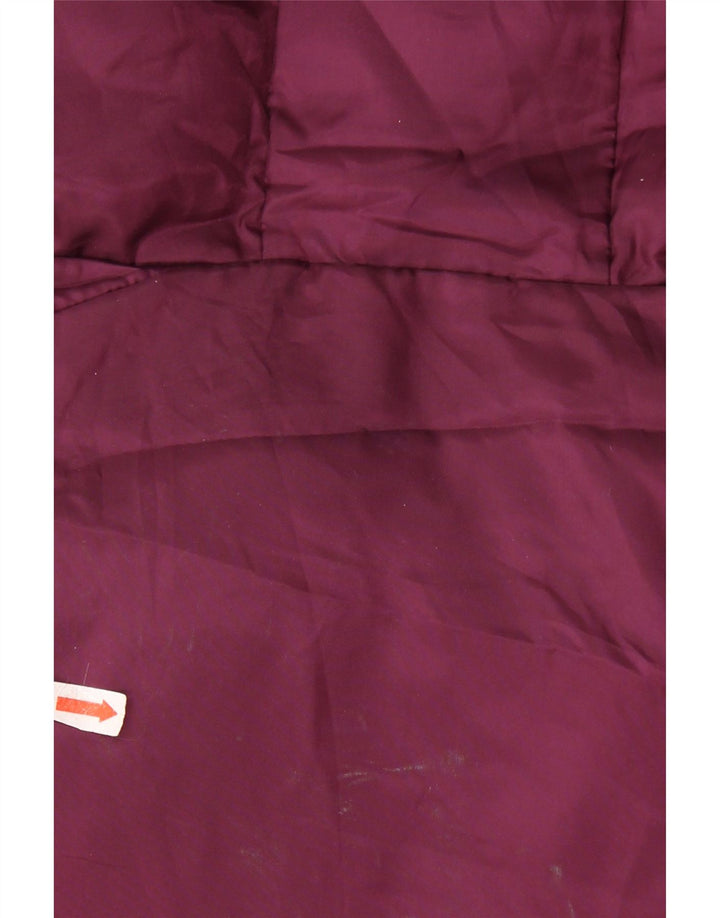 Jaqueta acolchoada feminina Puma UK 14 médio Borgonha Colourblock Nylon