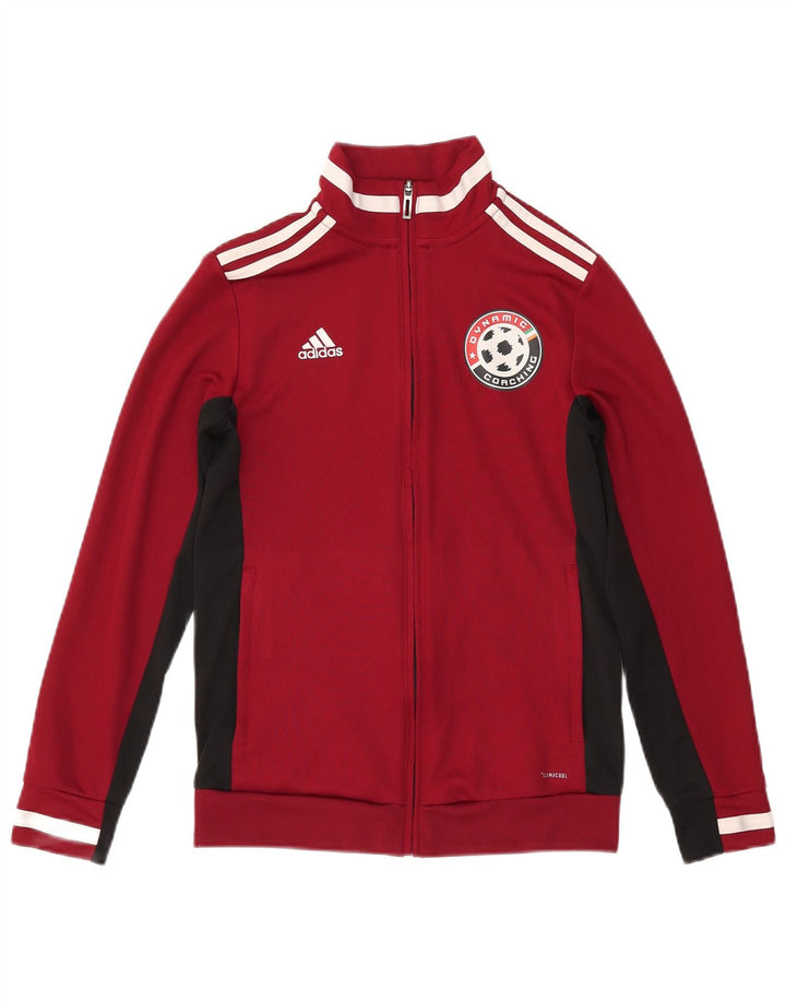 Adidas Womens Climacool Tracksuit Top Jacket UK 8/10 Pequeno Borgonha