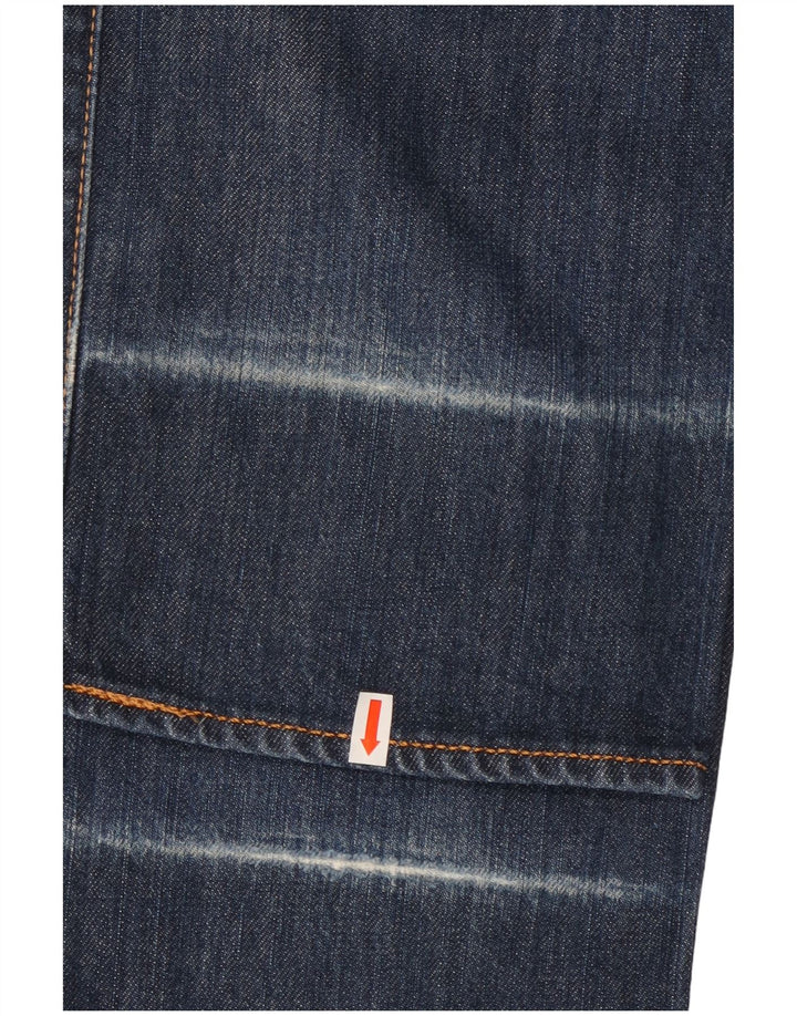 LEVI'S Masculino 501 Straight Jeans W30 L32 Azul Marinho Algodão