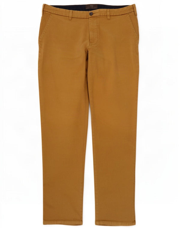 Calça Chino Masculina Slim Marks & Spencer W36 L31 Algodão Marrom