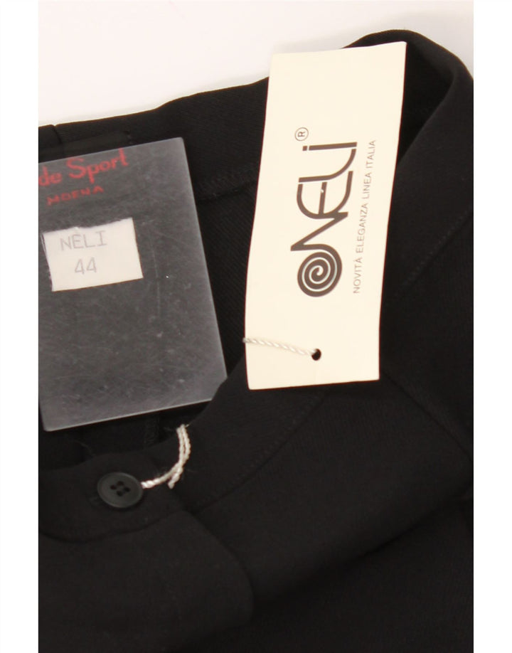 Calça feminina VINTAGE de cintura alta IT 44 médio W26 L35 preta