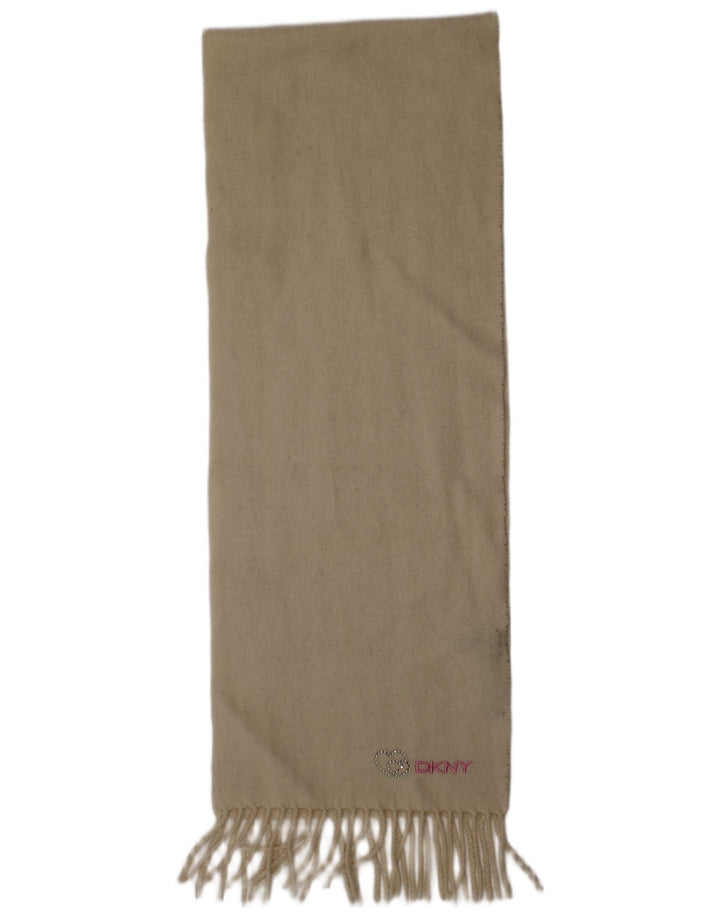Cachecol feminino Dkny retangular tamanho único lã branca