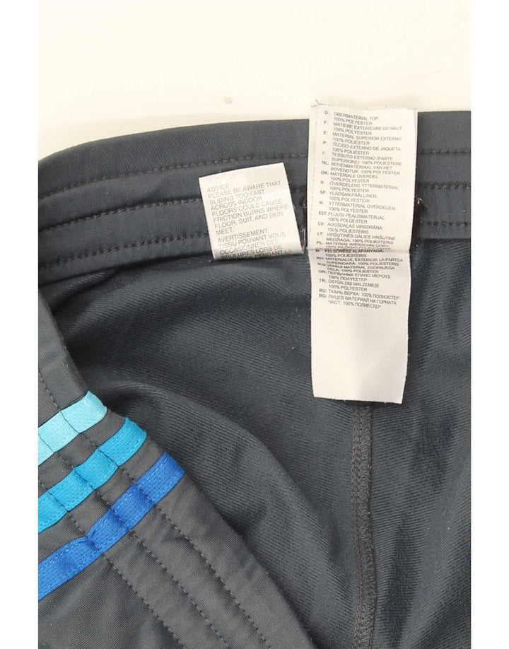 Calças de treino masculinas Adidas UK 36/38 poliéster cinza pequeno