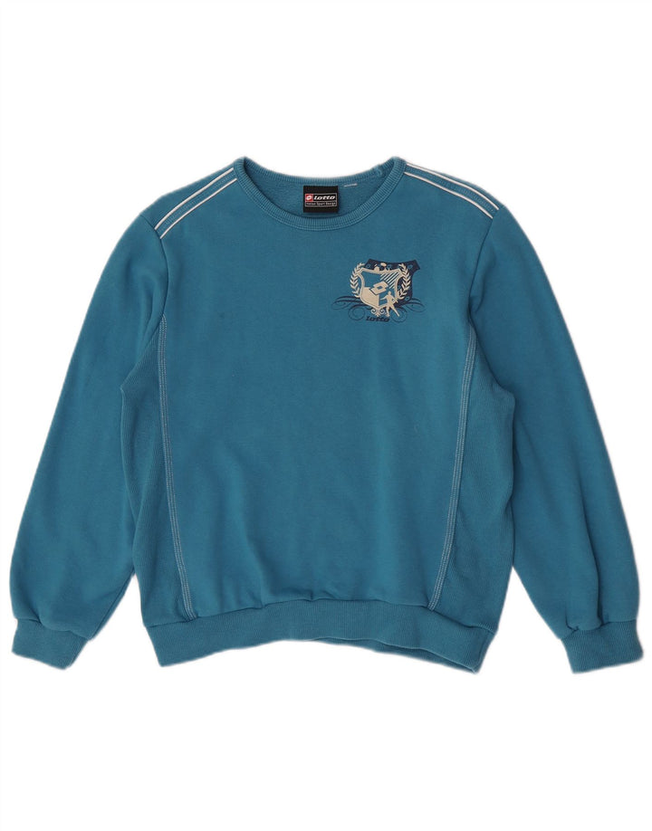 Lotto Boys Graphic Moletom Jumper 13-14 Anos Azul Algodão