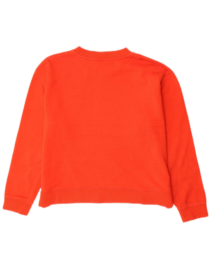 Suéter gráfico masculino ZARA grande algodão laranja