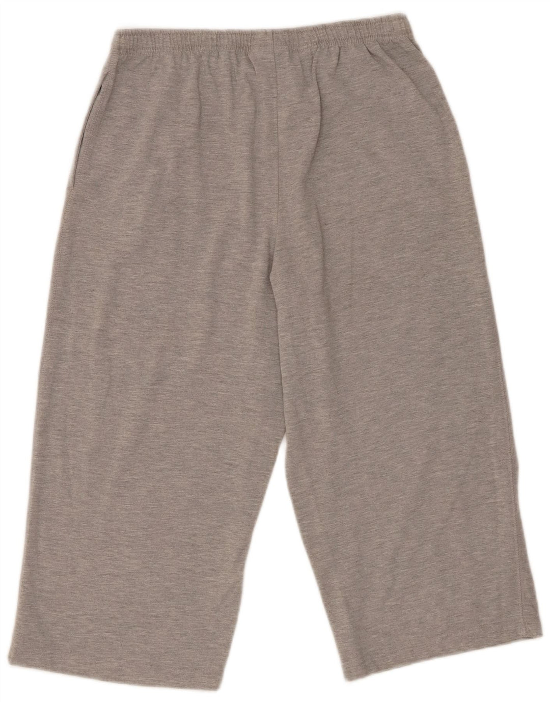 Reebok Mulher Capri Calças De Treino UK 14 Grande Cinza