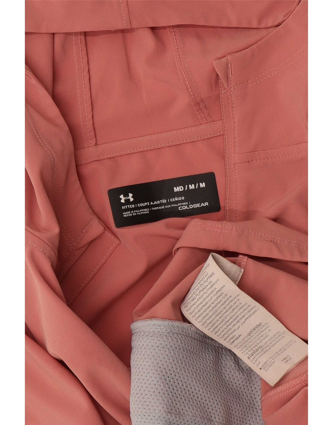 Jaqueta feminina Under Armour com capuz e moletom UK 14 poliéster rosa médio