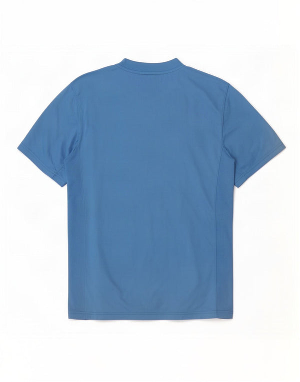 Nike Mens Dri Fit Camiseta Top Médio Azul Poliéster