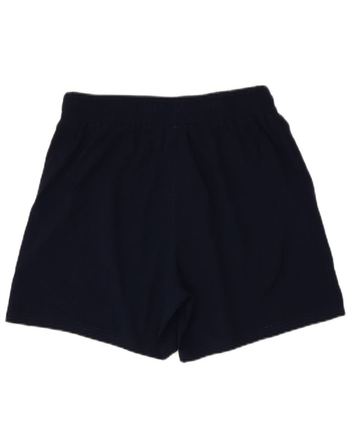 Shorts esportivos masculinos ASICS médio azul marinho poliéster