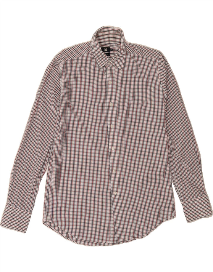 DACK'S Mens Slim Fit Shirt Medium Multicoloured Check Cotton Vintage Dack's and Second-Hand Dack's from Messina Hembry 