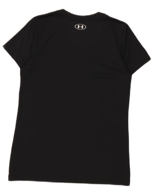 Camiseta feminina Under Armour Loose Fit Top UK 10 Small Black Sports