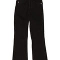 Calça jeans feminina Zara Bootcut EU 34 2XS W24 L24 algodão preto