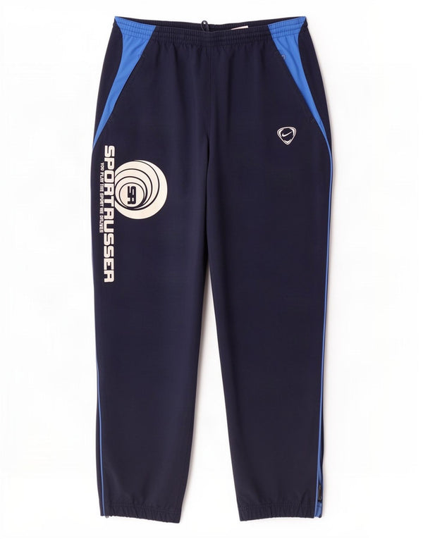 Calça esportiva masculina Nike Graphic Joggers grande bloco colorido azul marinho