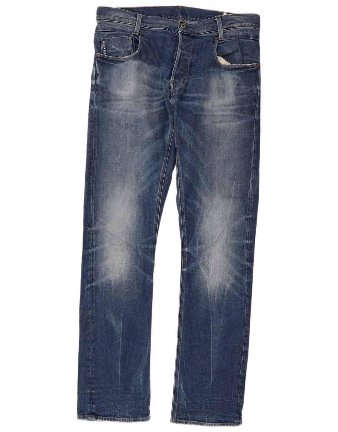 Jeans retos masculinos G-STAR W36 L34 algodão azul