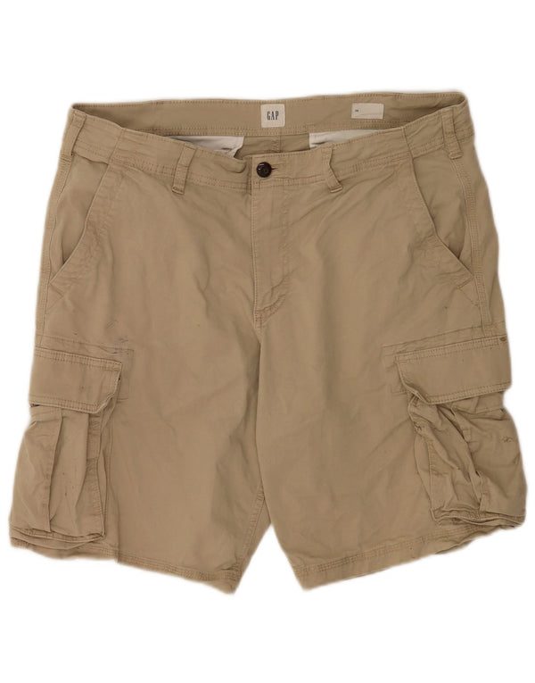 Shorts cargo masculino Gap W36 grande algodão bege