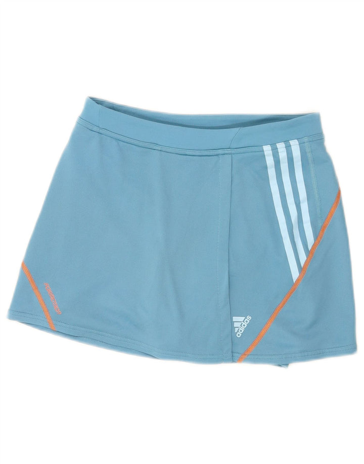 Adidas Womens Skort UK 10 Pequeno Azul Poliéster