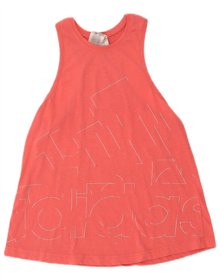 Adidas Womens Graphic Vest Top UK 8/10 Pequeno Rosa Poliéster