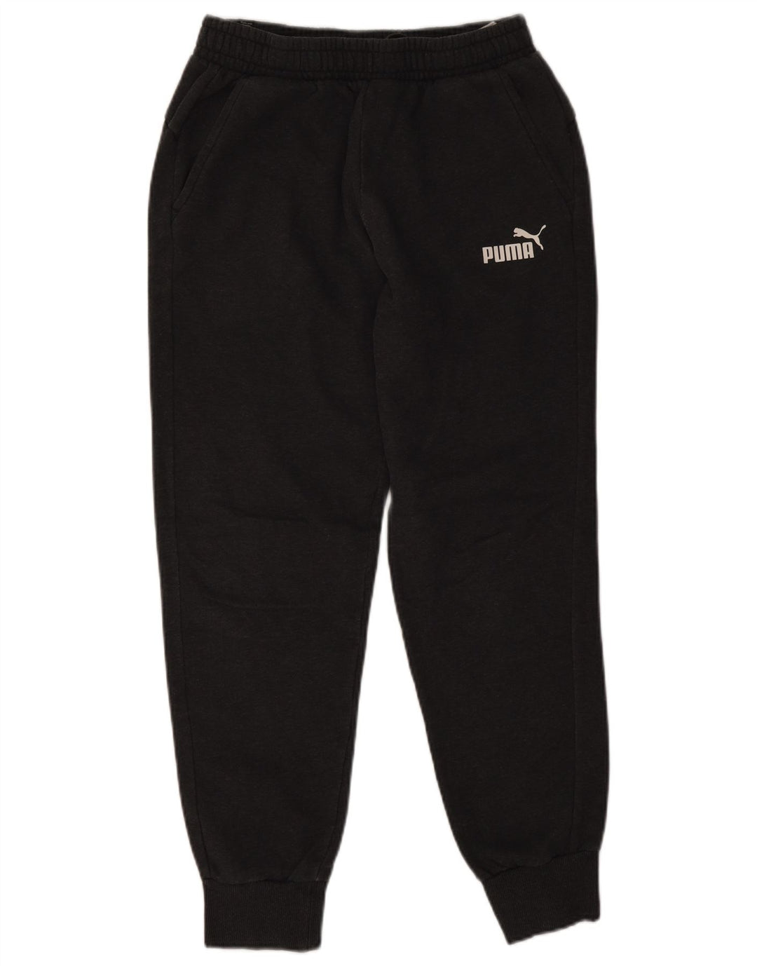 Calça de treino masculina Puma Joggers cinza médio algodão