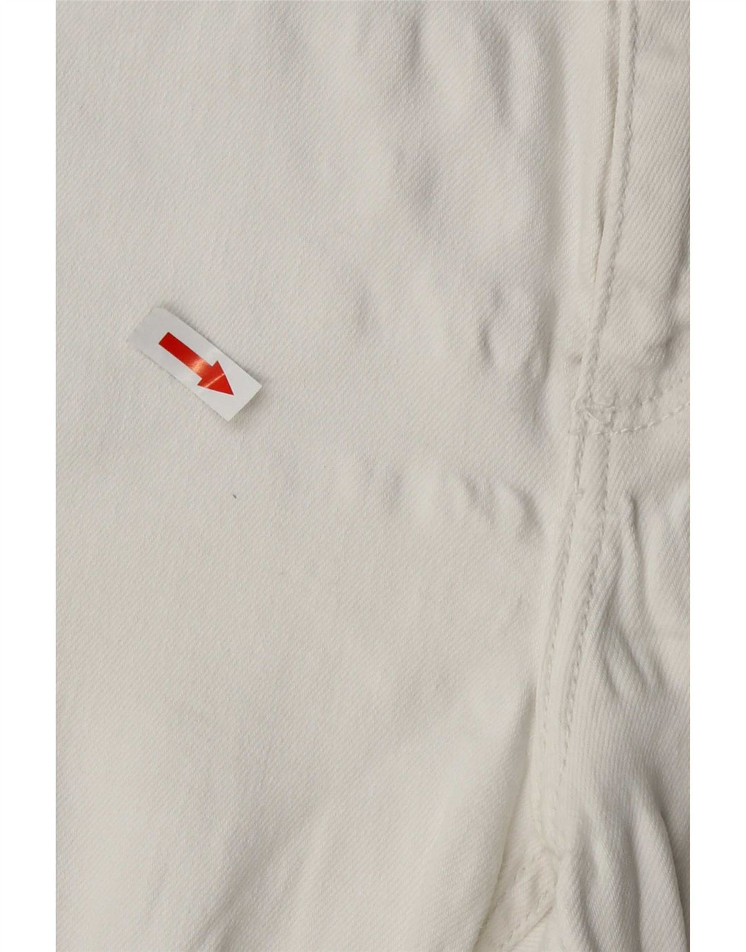 Zara Calça feminina reta cortada grande W32 L25 branca