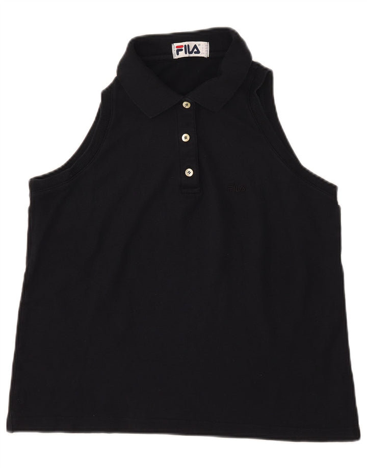 Polo feminino sem mangas FILA IT 48 XL azul marinho