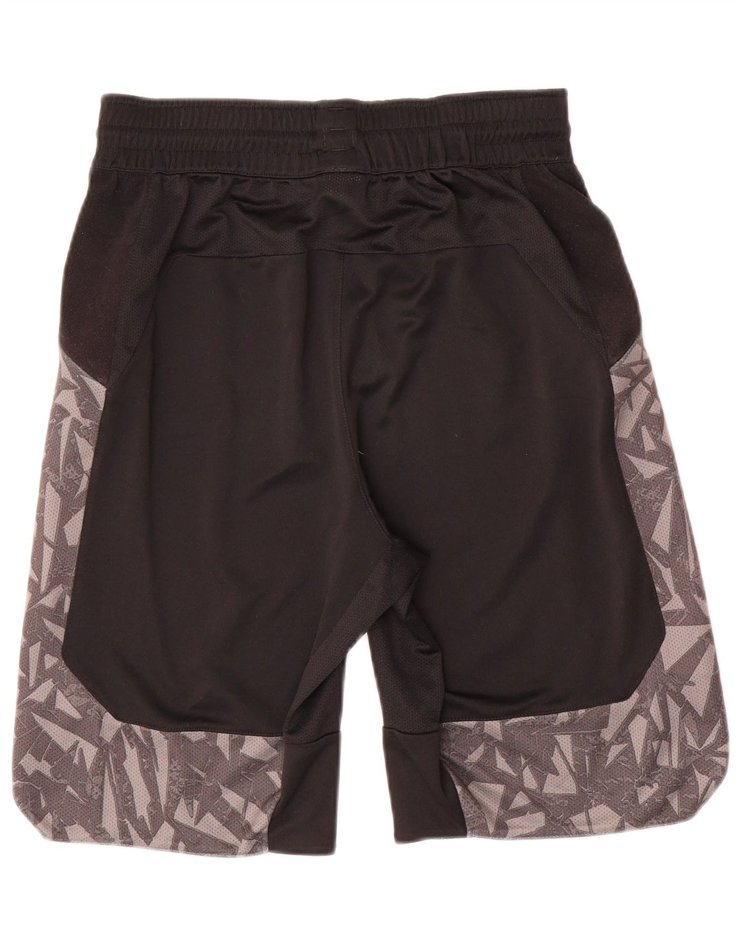 Adidas Mens Sport Shorts Pequeno Poliéster Geométrico Preto