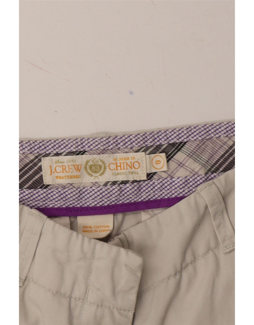 J. CREW Womens Chino Shorts US 0 XS W28 Off White Cotton Vintage J. Crew and Second-Hand J. Crew from Messina Hembry 