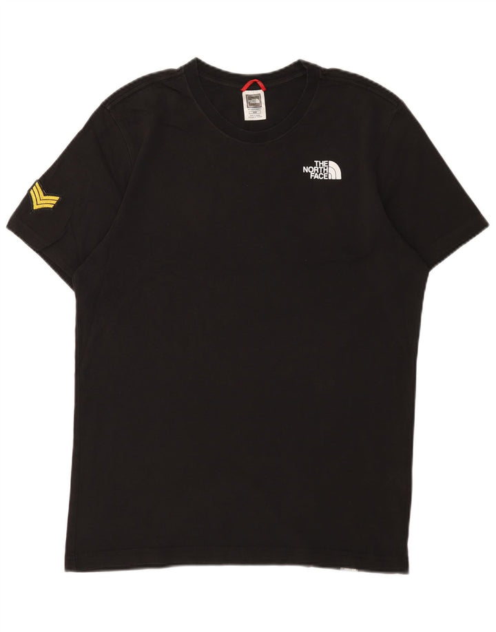 Camiseta gráfica masculina The North Face Top médio algodão preto