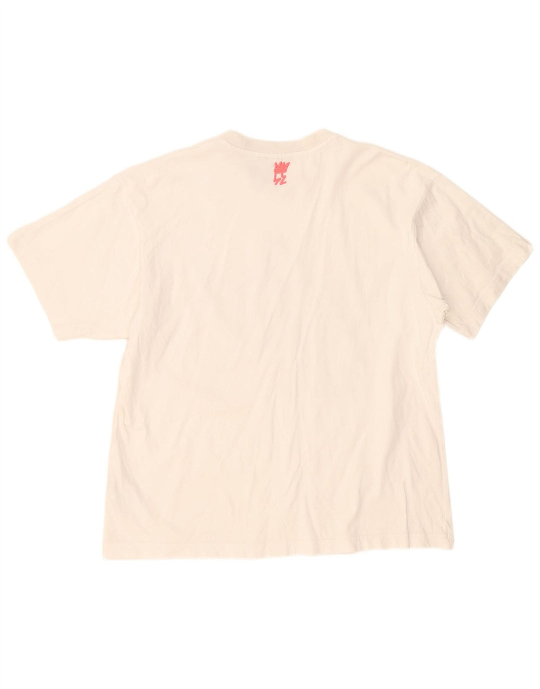 Adidas Mens Graphic T-Shirt Top Médio Algodão Branco