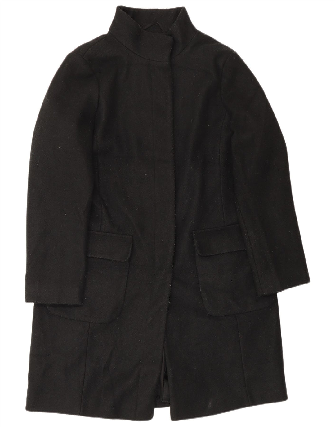 Sobretudo feminino Marks & Spencer UK 16 grande poliéster preto