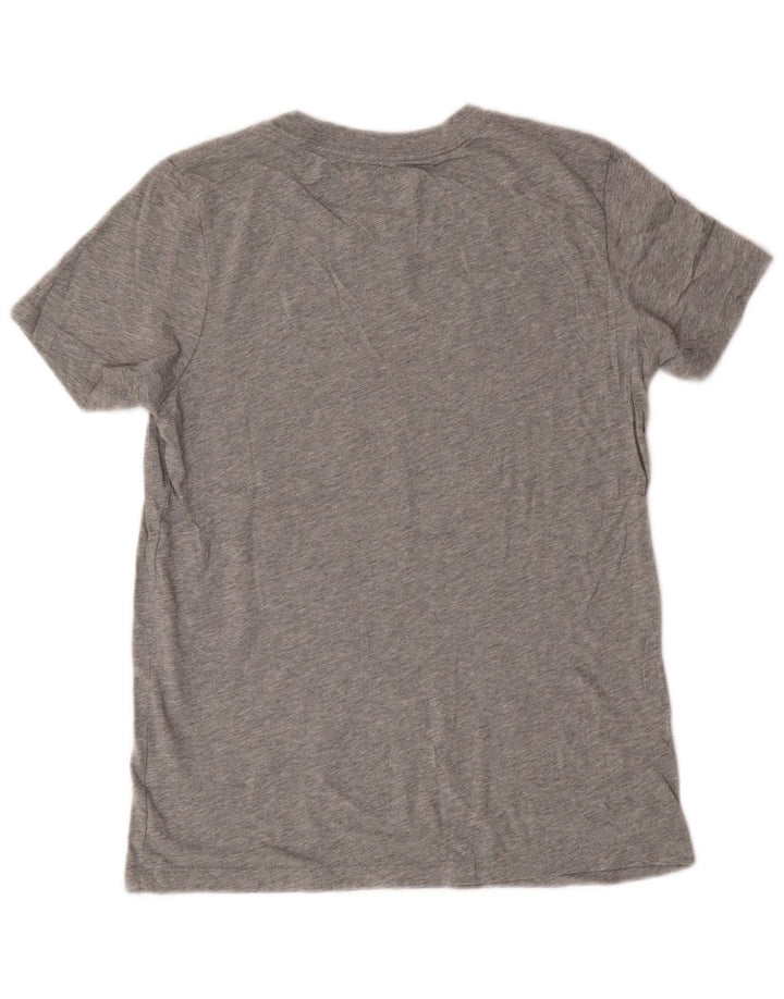 Camiseta feminina Converse com estampa gráfica UK 12 algodão cinza médio