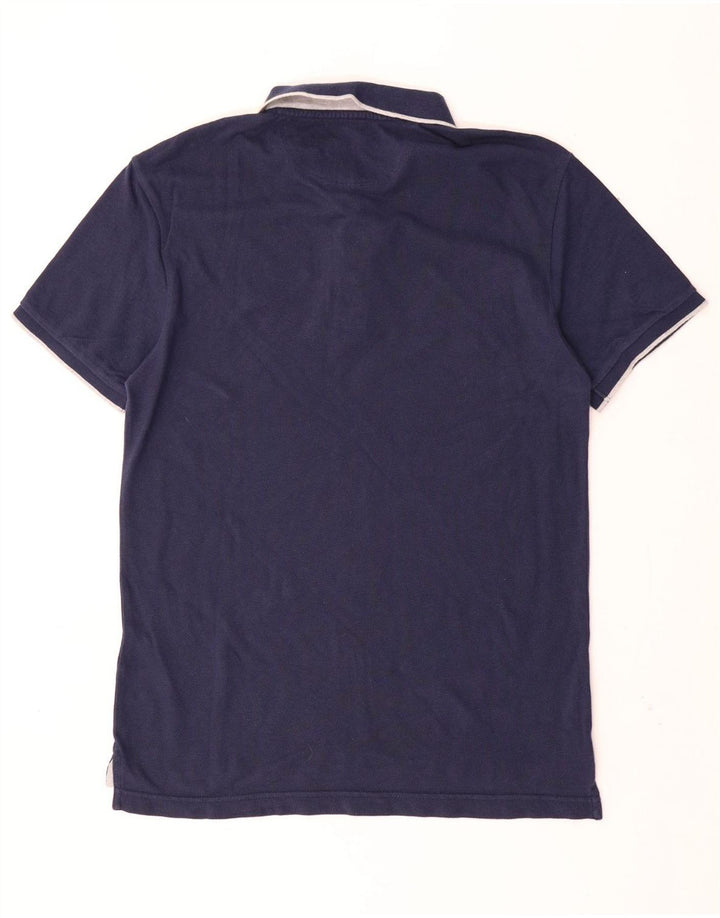 Camisa polo masculina LEVI'S Coupe Standard Standard Fit algodão azul marinho médio