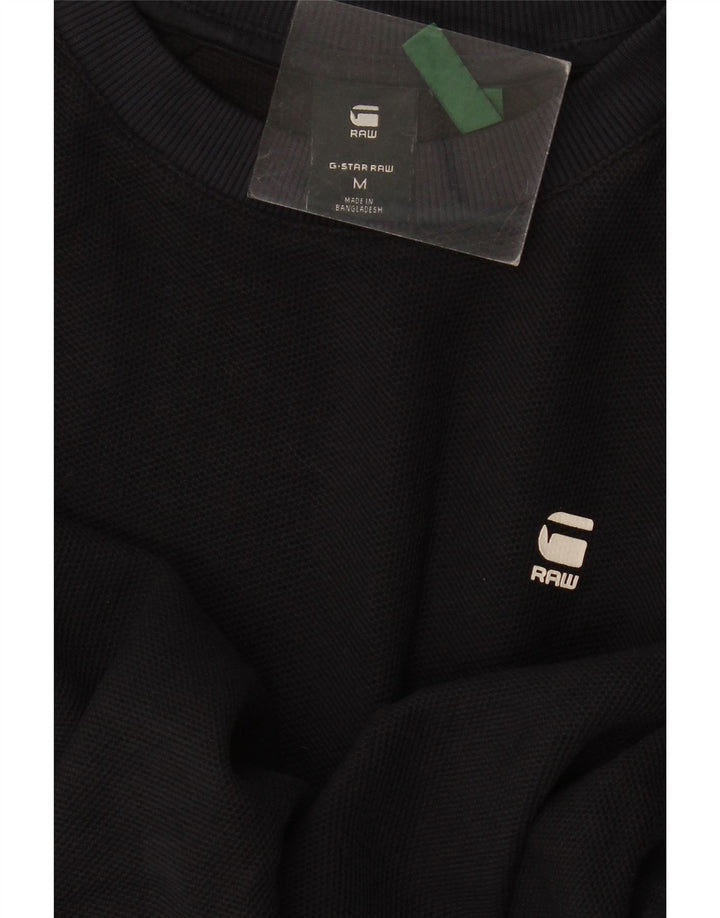 G-Star moletom masculino jumper médio preto