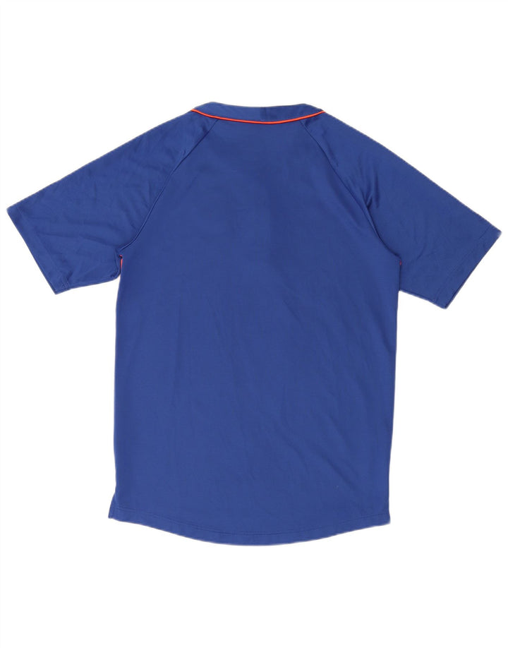 Camiseta masculina Nike New York Mets Top pequeno laranja colorblock poliéster