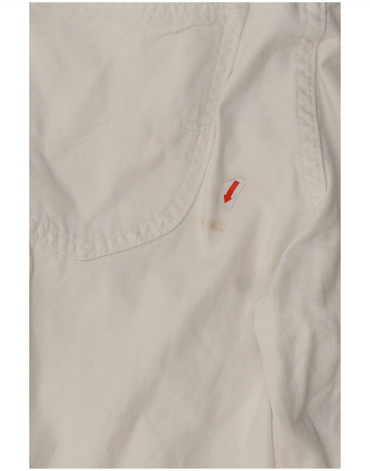 Lee Womens Flared Jeans EUA 12 Grande W31 L29 Algodão Branco