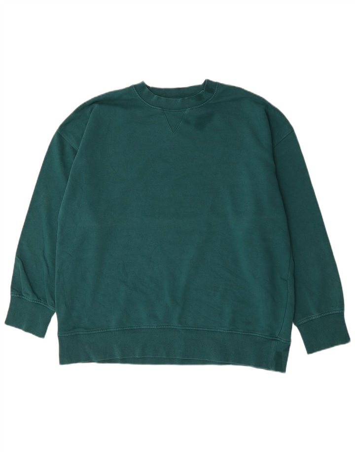 Zara moletom masculino jumper médio algodão verde
