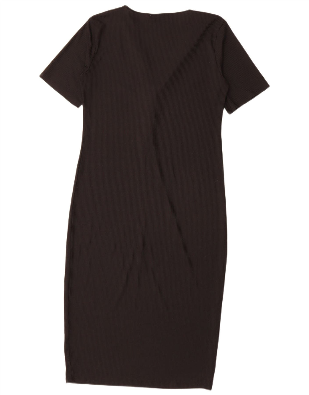 Vestido feminino Zara com bainha Trafaluc Reino Unido 14 grande poliéster preto