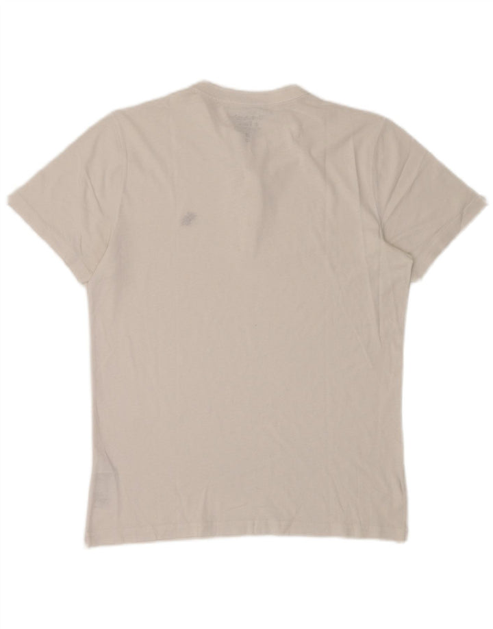 Camiseta masculina ABERCROMBIE & FITCH Top médio algodão branco