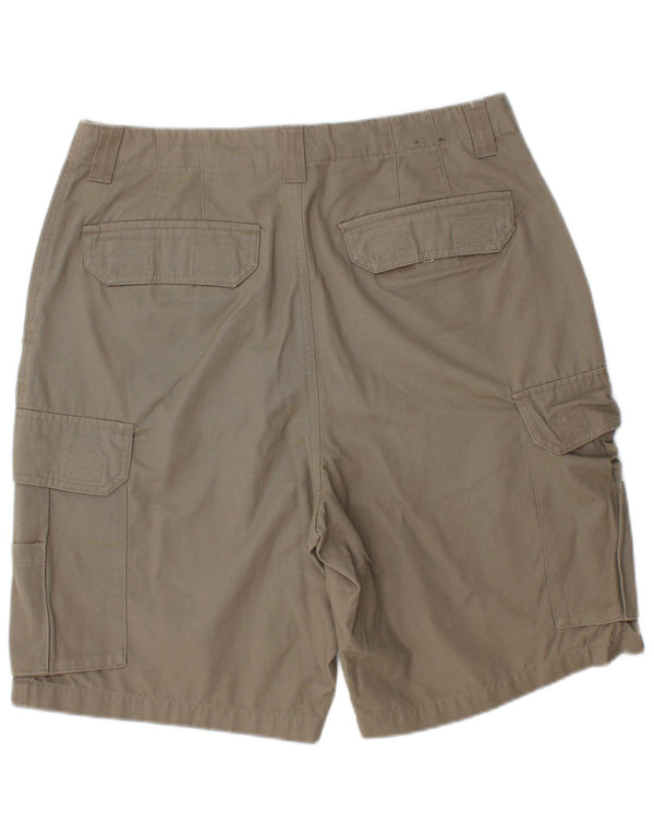 Shorts cargo masculino EDDIE BAUER W33 algodão cáqui médio